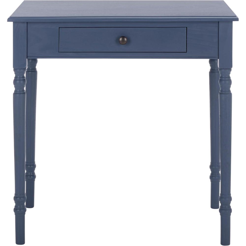 image:imageSAFAVIEH Home Collection Arina Blue Writing Desk 1Drawer Traditional Desk Classic Home Office Design DSK5710F