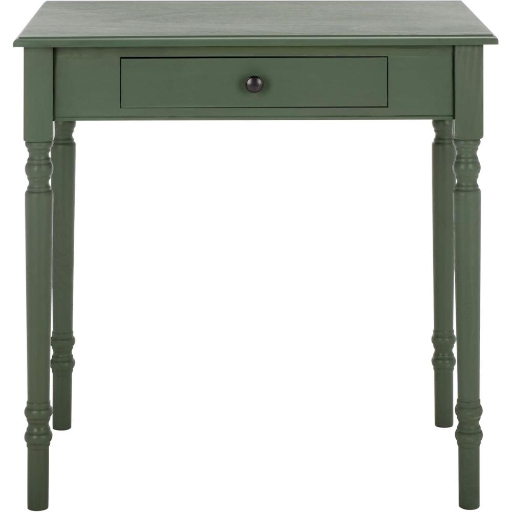 image:imageSAFAVIEH Home Collection Arina Dusty Green Writing Desk 1Drawer Traditional Desk Classic Home Office Design DSK5710G