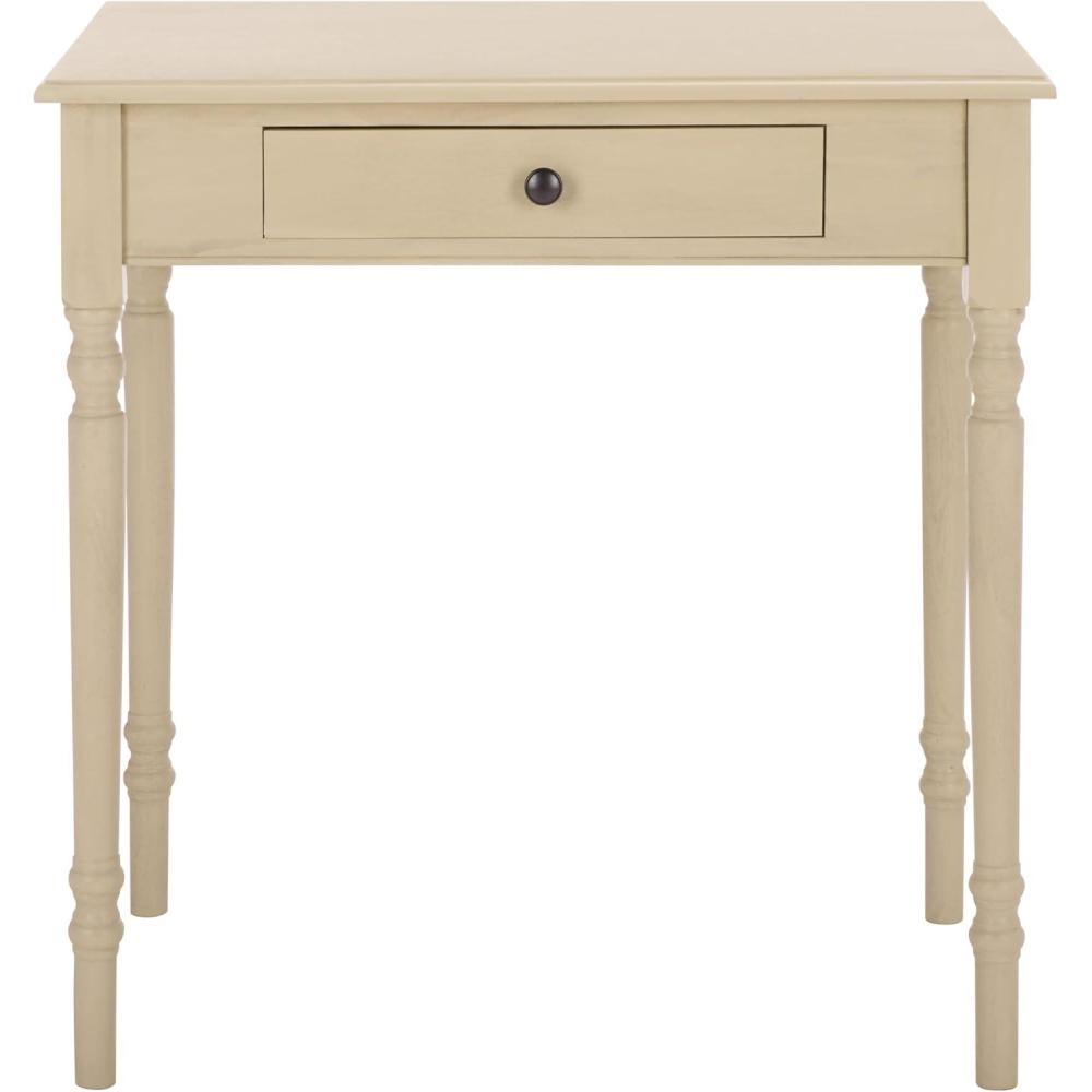image:imageSAFAVIEH Home Collection  Arina Sand Writing Desk 1Drawer Traditional Desk Classic Home Office Design DSK5710E