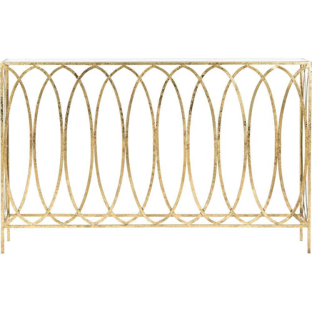 image:imageSafavieh Home Carina Gold Foil and Glass Console Table