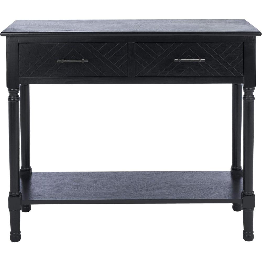 image:imageSafavieh Home Collection Peyton Brown 2Drawer Console Table CNS5704CBlack
