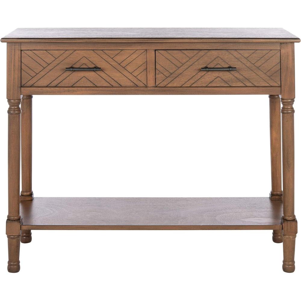 image:imageSafavieh Home Collection Peyton Brown 2Drawer Console Table CNS5704CBrown