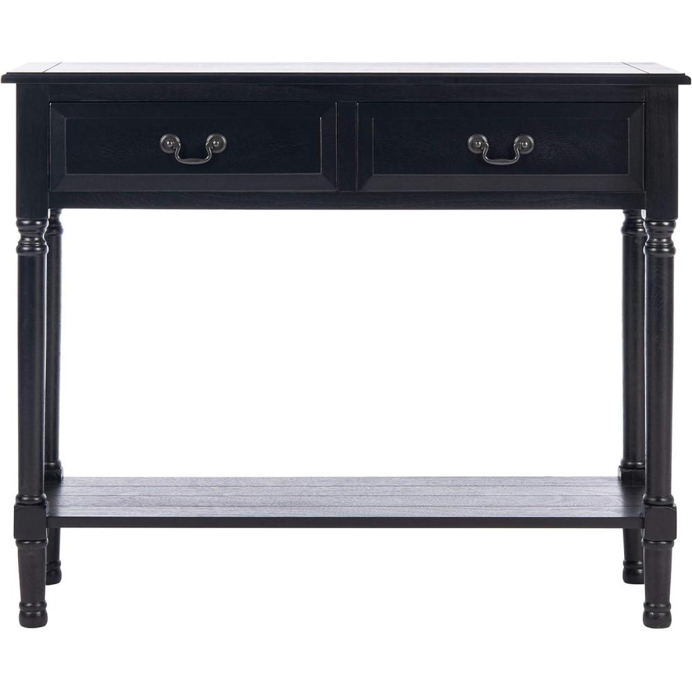 image:imageSafavieh Home Collection Primrose Brown 2Drawer Console TableBlack