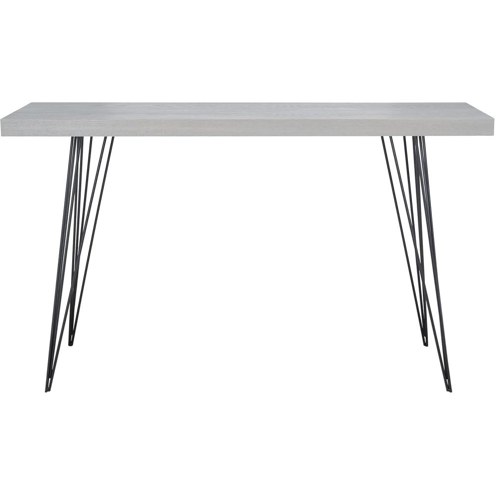 image:imageSafavieh Home Collection Wolcott MidCentury Modern Taupe and Black Console TableGrey Black