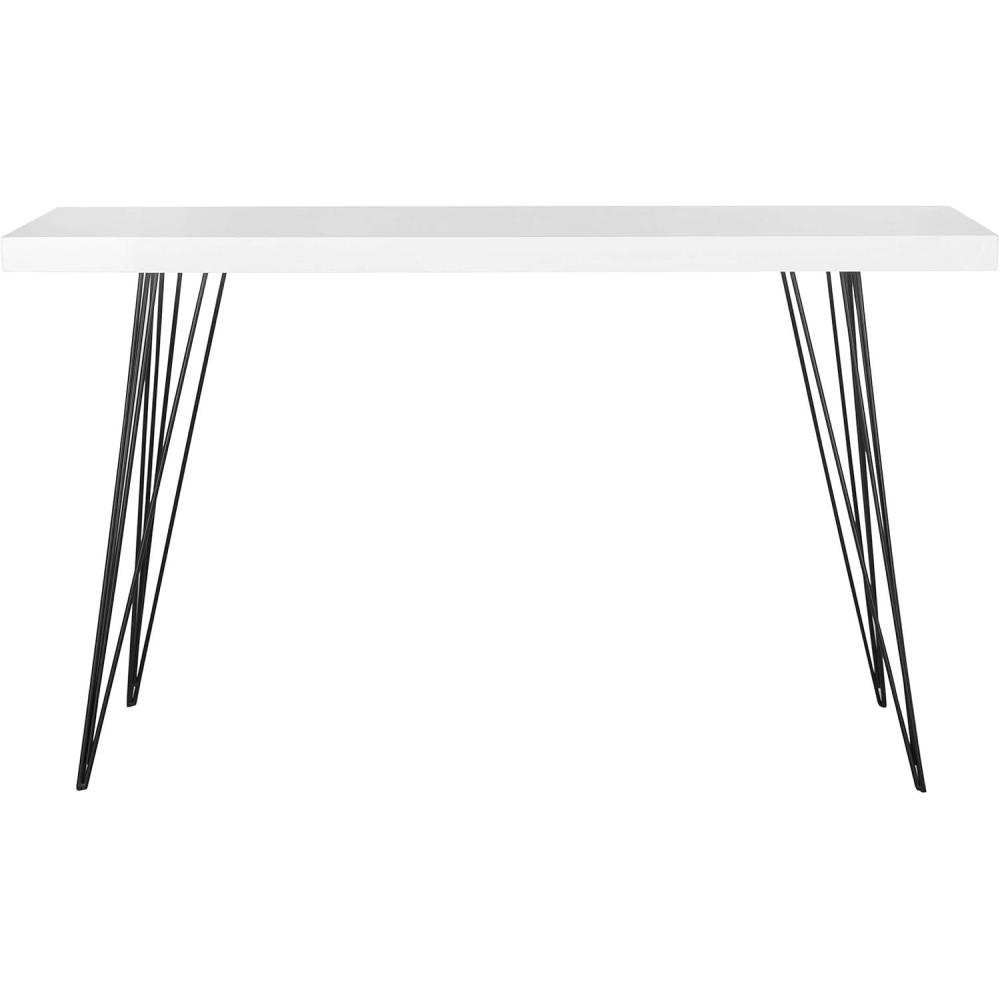 image:imageSafavieh Home Collection Wolcott MidCentury Modern Taupe and Black Console TableWhite Black