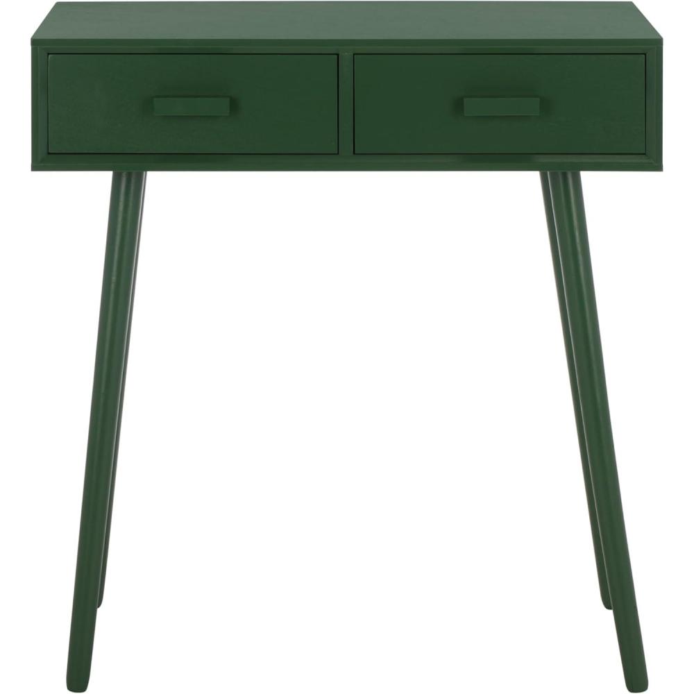 image:imageSafavieh Home Dean MidCentury Modern Slate Grey 2drawer ConsoleGarden Green