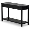 SAFAVIEH Couture Collection Jaylessa Medium Oak 2-Drawer Console Table(Black)