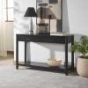 SAFAVIEH Couture Collection Jaylessa Medium Oak 2-Drawer Console Table(Black)