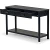 SAFAVIEH Couture Collection Jaylessa Medium Oak 2-Drawer Console Table(Black)