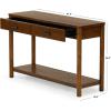 SAFAVIEH Couture Collection Jaylessa Medium Oak 2-Drawer Console Table(Medium Oak)