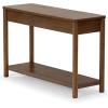 SAFAVIEH Couture Collection Jaylessa Medium Oak 2-Drawer Console Table(Medium Oak)