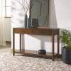 SAFAVIEH Couture Collection Jaylessa Medium Oak 2-Drawer Console Table(Medium Oak)