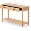 SAFAVIEH Couture Collection Jaylessa Medium Oak 2-Drawer Console Table(Natural)