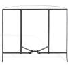 SAFAVIEH Couture Collection Tauri Brass & White Marble Half Moon Console Table (Fully Assembled)(Black/Clear)