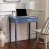 SAFAVIEH Home Collection – Arina Blue Writing Desk, 1-Drawer Traditional Desk, Classic Home Office Design (DSK5710F)