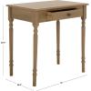 SAFAVIEH Home Collection – Arina Desert Brown Writing Desk, 1-Drawer Traditional Desk, Classic Home Office Design (DSK5710H)