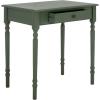 SAFAVIEH Home Collection – Arina Dusty Green Writing Desk, 1-Drawer Traditional Desk, Classic Home Office Design (DSK5710G)