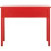 SAFAVIEH Home Collection – Cindy White Console Table with Three Drawers, French Farmhouse Storage Console, Tapered Leg Design (AMH6568C)(Red)