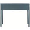 SAFAVIEH Home Collection – Cindy White Console Table with Three Drawers, French Farmhouse Storage Console, Tapered Leg Design (AMH6568C)(Teal)
