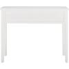 SAFAVIEH Home Collection – Cindy White Console Table with Three Drawers, French Farmhouse Storage Console, Tapered Leg Design (AMH6568C)(White)