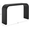 SAFAVIEH Home Collection – Liasonya Modern Natural Brown Waterfall Curved Console Table(Black)