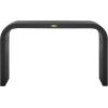SAFAVIEH Home Collection – Liasonya Modern Natural Brown Waterfall Curved Console Table(Black)