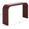 SAFAVIEH Home Collection – Liasonya Modern Natural Brown Waterfall Curved Console Table(Bordeaux)