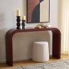 SAFAVIEH Home Collection – Liasonya Modern Natural Brown Waterfall Curved Console Table(Bordeaux)