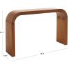 SAFAVIEH Home Collection – Liasonya Modern Natural Brown Waterfall Curved Console Table(Natural)
