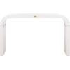 SAFAVIEH Home Collection – Liasonya Modern Natural Brown Waterfall Curved Console Table(White Washed)
