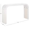 SAFAVIEH Home Collection – Liasonya Modern Natural Brown Waterfall Curved Console Table(White Washed)