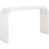 SAFAVIEH Home Collection – Liasonya Modern Natural Brown Waterfall Curved Console Table(White Washed)