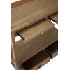SAFAVIEH Home Collection – Peter Weathered Oak Console Table with Drawers & Shelf, Secretary-Style Storage Console, Country Cottage Design (AMH6571A)(Oak)