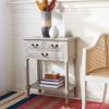 SAFAVIEH Home Collection – Primrose Greige Console Table with Three Drawers & Shelf, Classic Contemporary Storage Console, Compact Entryway Design (CNS5707D)(Greige)