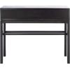 SAFAVIEH Home Collection Ajana Distressed White 2-Drawer Console Table(Black / Greige)