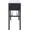 SAFAVIEH Home Collection Ajana Distressed White 2-Drawer Console Table(Black / Greige)