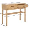 SAFAVIEH Home Collection Ajana Distressed White 2-Drawer Console Table(Camel)
