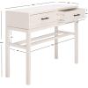 SAFAVIEH Home Collection Ajana Distressed White 2-Drawer Console Table(Distressed White)