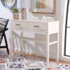 SAFAVIEH Home Collection Ajana Distressed White 2-Drawer Console Table(Distressed White)