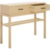 SAFAVIEH Home Collection Ajana Distressed White 2-Drawer Console Table(Natural)