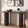SAFAVIEH Home Collection Berai Dark Brown Console Table (Fully Assembled)(Dark Brown)