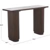 SAFAVIEH Home Collection Berai Dark Brown Console Table (Fully Assembled)(Dark Brown)