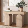 SAFAVIEH Home Collection Ekoshi Mid-Century Modern Bleached White Console Table (CNS2306B)(Bleached White)