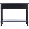 SAFAVIEH Home Collection Halton Camel Brown 2-Drawer Console Table for Living Room Foyer Bedroom Hallway Entryway Office(Black)