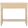 SAFAVIEH Home Collection Halton Camel Brown 2-Drawer Console Table for Living Room Foyer Bedroom Hallway Entryway Office(Natural)