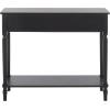 SAFAVIEH Home Collection Haven Desert Brown 2-Drawer Small Console Table for Entryway, Living Room, Foyer(Matt Black)