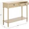 SAFAVIEH Home Collection Haven Desert Brown 2-Drawer Small Console Table for Entryway, Living Room, Foyer(Natural)