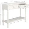 SAFAVIEH Home Collection Josie Greige 2-Drawer Console Table(Distressed White)