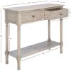 SAFAVIEH Home Collection Josie Greige 2-Drawer Console Table(Greige)