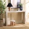 SAFAVIEH Home Collection Kestrel White/Gold Capiz Shell Console Table (Fully Assembled)